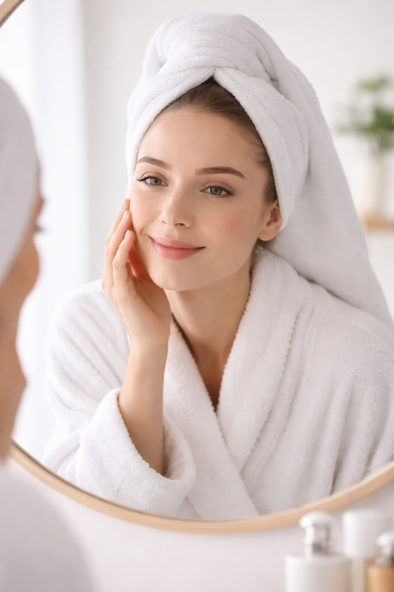 Mujer frente al espejo